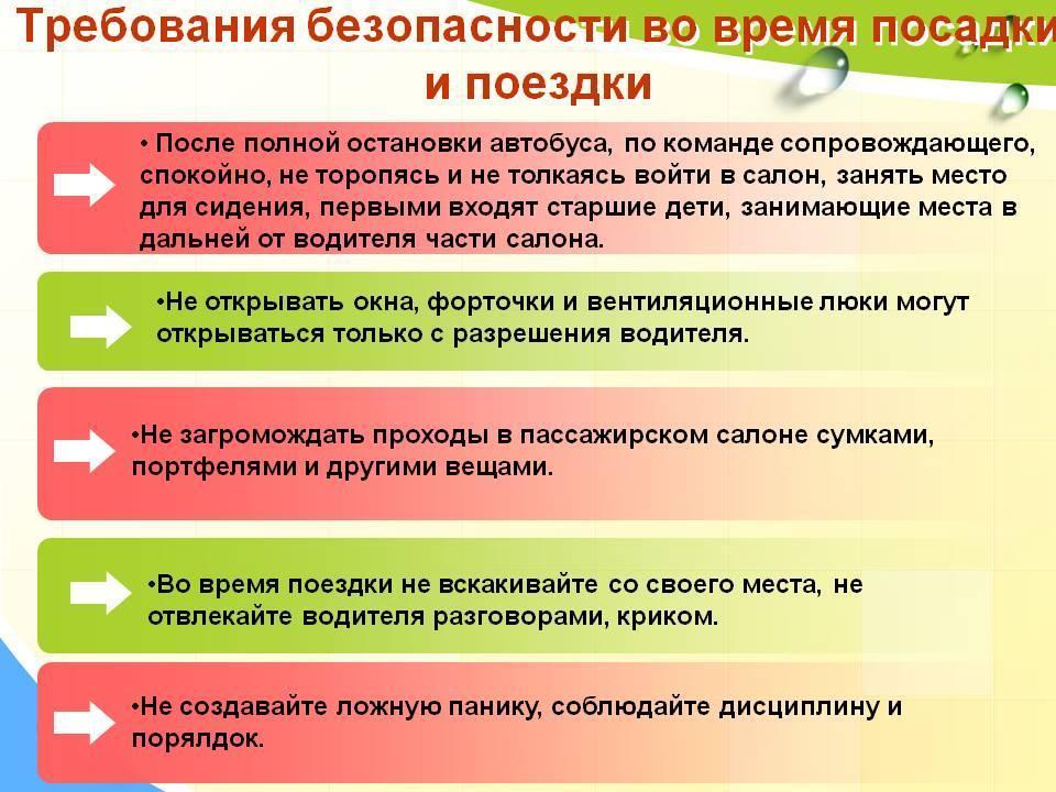 Презентация правила поведения в автобусе для школьников во время поездки